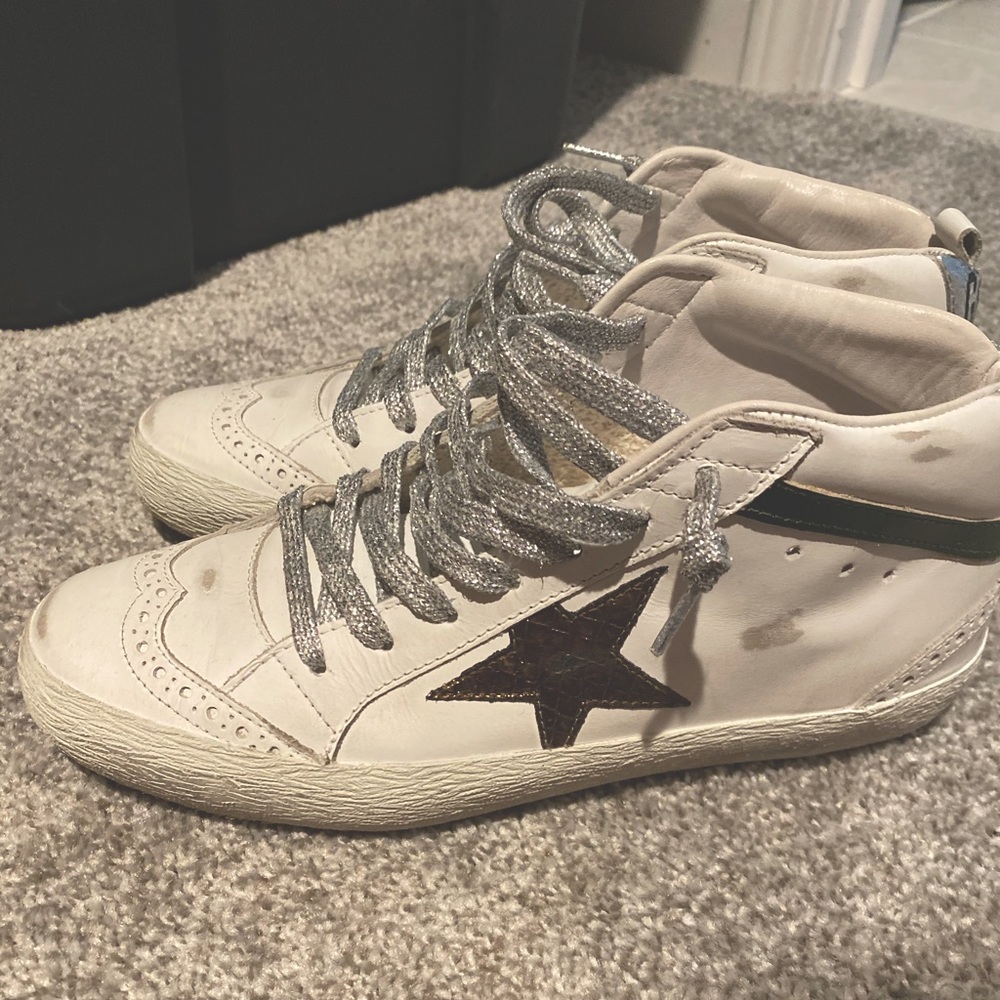 New Size 37 Golden Goose Mid Star Sneakers